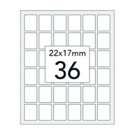 Prodotto Etichette adesive in blister - 22x17 mm