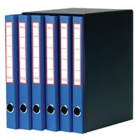 Prodotto Classificatori sestetti con 2 anelli - blu